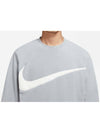 Logo Club Fleece Winterized Crew Neck Sweatshirt Grey - NIKE - BALAAN 5