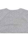 Paris Loose Cotton Fleece Man To Man Grey Melange - CELINE - BALAAN 8