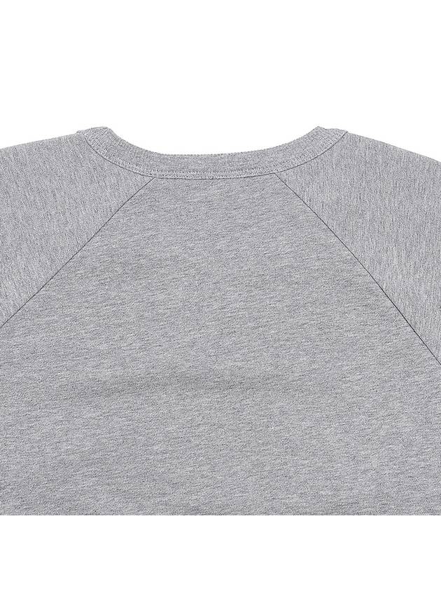 Paris Loose Cotton Fleece Man To Man Grey Melange - CELINE - BALAAN 8