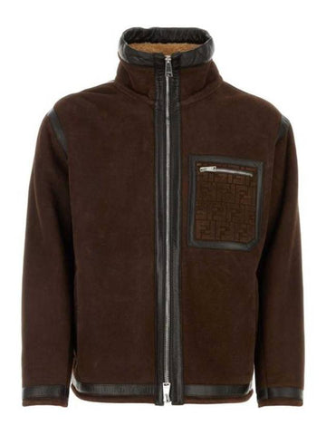 Jacket FM0222AO9M F0BBK BROWN - FENDI - BALAAN 1