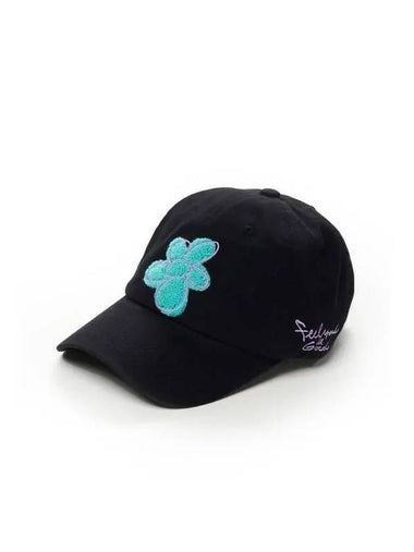 GRAFFITI FLOWER PIGMENT BIOWAHED BALL CAP BLACK Black 270697 - STIGMA - BALAAN 1