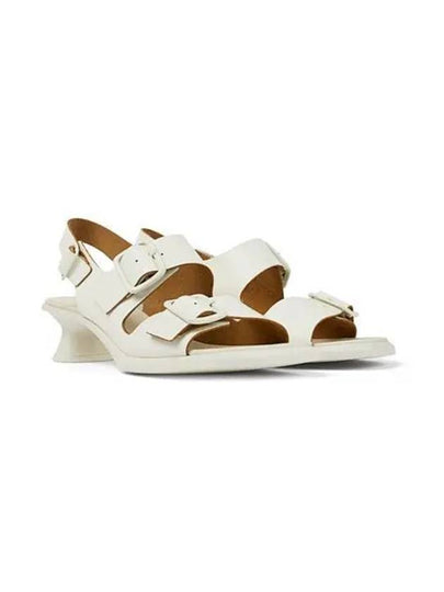 Women's Dina Leather Sandal Heels White - CAMPER - BALAAN 2