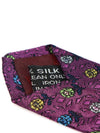 100 silk purple flower pattern tie - A. TESTONI - BALAAN 6