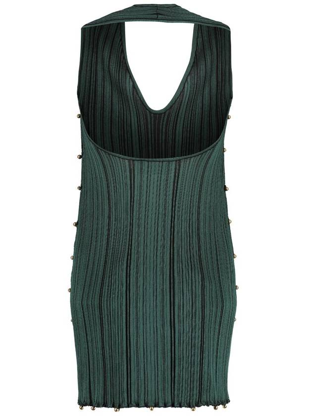 Dress With Open Back Women's Green - BOTTEGA VENETA - BALAAN 3