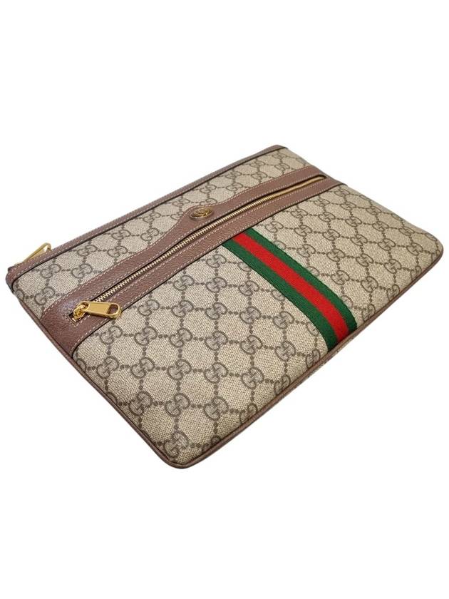 517551 GG Supreme Canvas Ophidia Clutch Bag - GUCCI - BALAAN 3