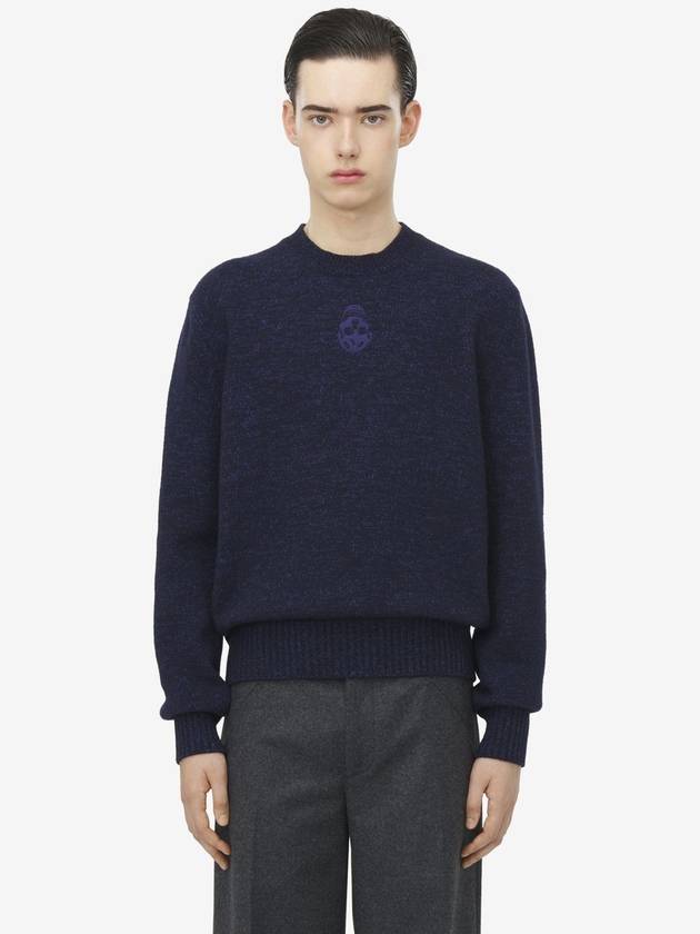 Alexander McQueen Sweaters Blue - ALEXANDER MCQUEEN - BALAAN 6