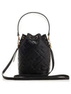 Mon Tresor FF Motif Leather Mini Bag Black - FENDI - BALAAN 2