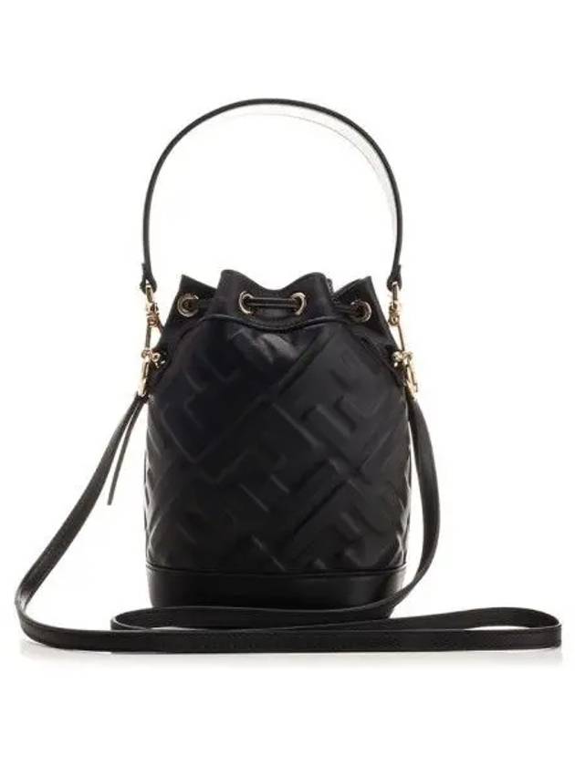 Mon Tresor FF Motif Leather Mini Bag Black - FENDI - BALAAN 2