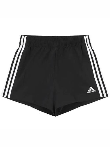 Essentials 3 Stripes Woven Shorts Black - ADIDAS - BALAAN 1