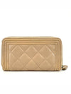 Boy Caviar Zipper Wallet - CHANEL - BALAAN 5