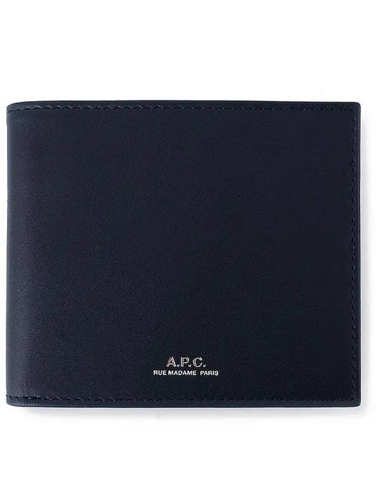 Aly Half Wallet Dark Navy - A.P.C. - BALAAN.