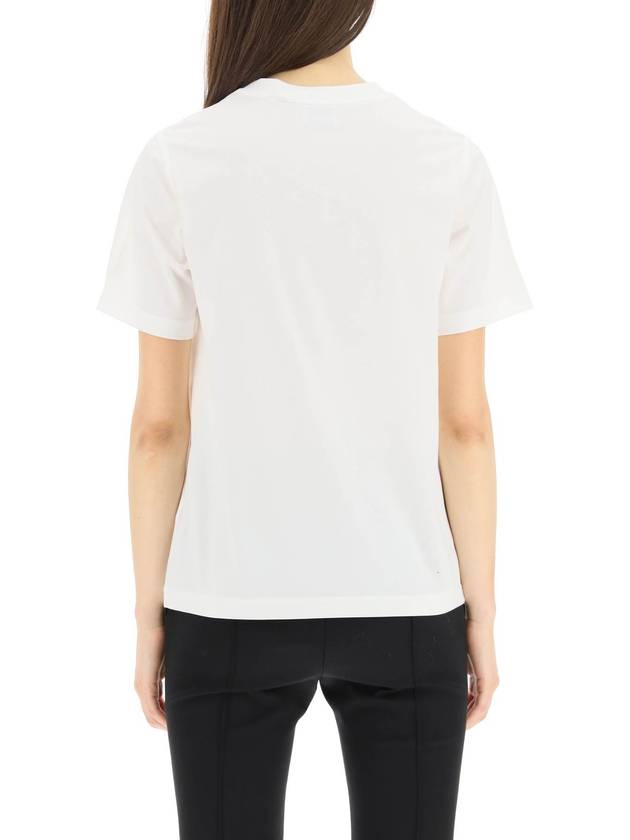 Logo Cotton Short Sleeve T-Shirt White - BURBERRY - BALAAN 4