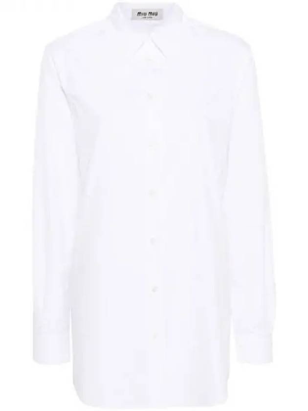 Point collar cotton shirt 270576 - MIU MIU - BALAAN 1