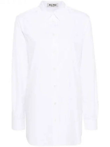 Point collar cotton shirt 270576 - MIU MIU - BALAAN 1