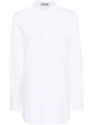 Point collar cotton shirt 270576 - MIU MIU - BALAAN 1