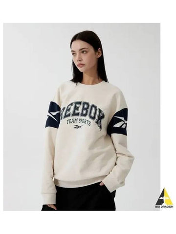 Twin Vector Sweatshirt Beige - REEBOK - BALAAN 1