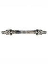 Twin Skull Cuff Bracelet Silver - ALEXANDER MCQUEEN - BALAAN 2