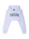 Underboob Hoodie White Melange - TAILOR STUDIO - BALAAN 2