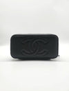 Gold Hardware Chain Lambskin Cosmetic Cross Bag Black - CHANEL - BALAAN 6