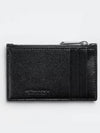 Maxi Intrecciato Zipper Coin Purse Black - BOTTEGA VENETA - BALAAN 3