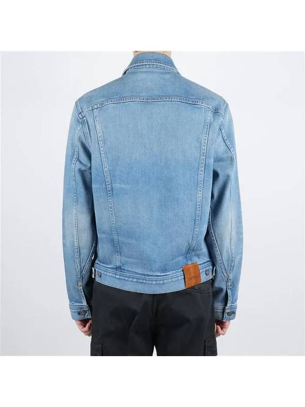 Cotton Washed Denim Jacket Blue - TOM FORD - BALAAN 5