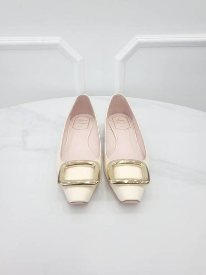 Viv Shock Off White Flat Shoes 38 5 - ROGER VIVIER - BALAAN 2