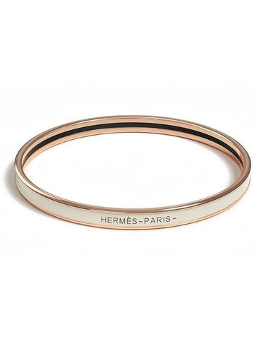 Uni Bangle Bracelet Cream Rose Gold - HERMES - BALAAN 1