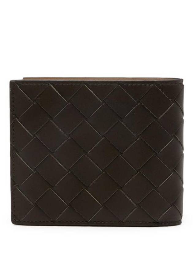 Intrecciato Bifold Half Wallet Khaki - BOTTEGA VENETA - BALAAN 4