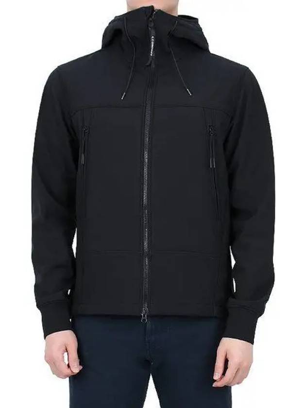 Men's Shell R Drawstring Goggle Hooded Jacket Black - CP COMPANY - BALAAN 2