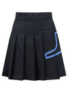 Women's Naomi Pleated Skirt Navy - J.LINDEBERG - BALAAN 2