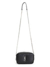 Lou Quilted Leather Mini Cross Bag Black - SAINT LAURENT - BALAAN 7