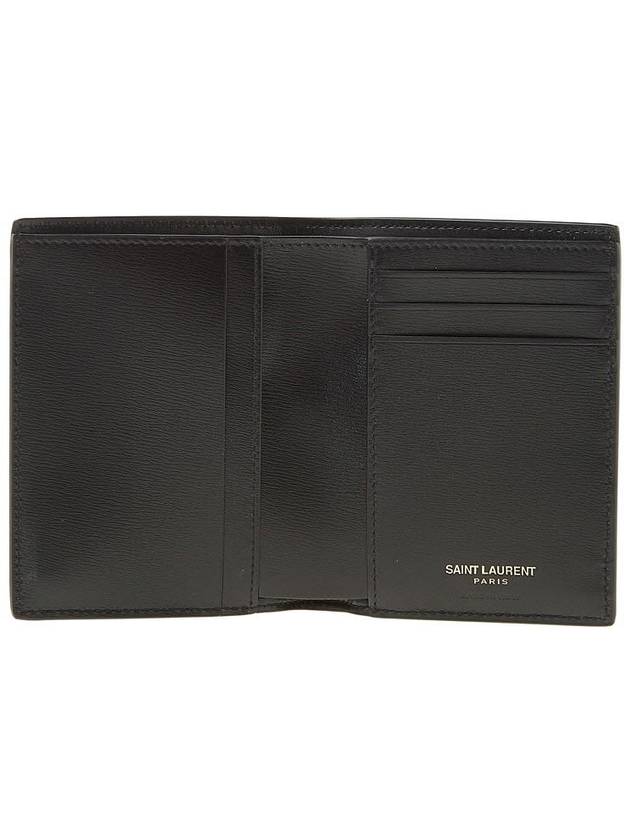 Monogram Gold Hardware Bifold Wallet Black - SAINT LAURENT - BALAAN 11