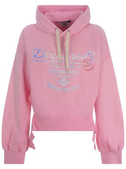 logo print jersey hoodie S75GU0477S25030 - DSQUARED2 - BALAAN 2