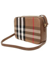 Checked Leather Camera Cross Bag Brown - BURBERRY - BALAAN 3