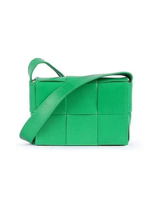 Cassette Small Leather Cross Bag Parakeet - BOTTEGA VENETA - BALAAN 2