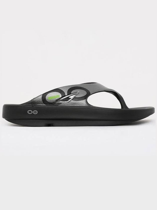 1001 BLACK GRAPHITE flip flops - OOFOS - BALAAN 2