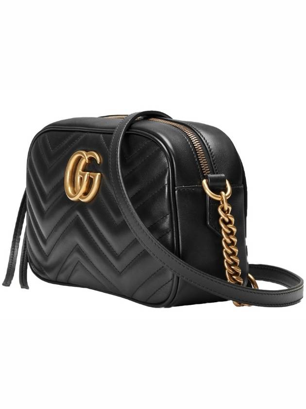 GG Marmont Matelasse Small Chain Shoulder Bag Black - GUCCI - BALAAN 5