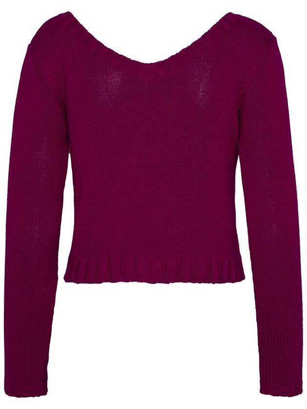 Charlott Fuchsia Cotton Sweater - CHARLOTT - BALAAN 3