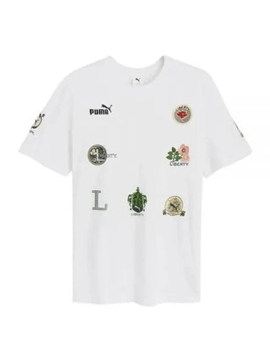 Badge Short Sleeve T-Shirt White - PUMA - BALAAN 1