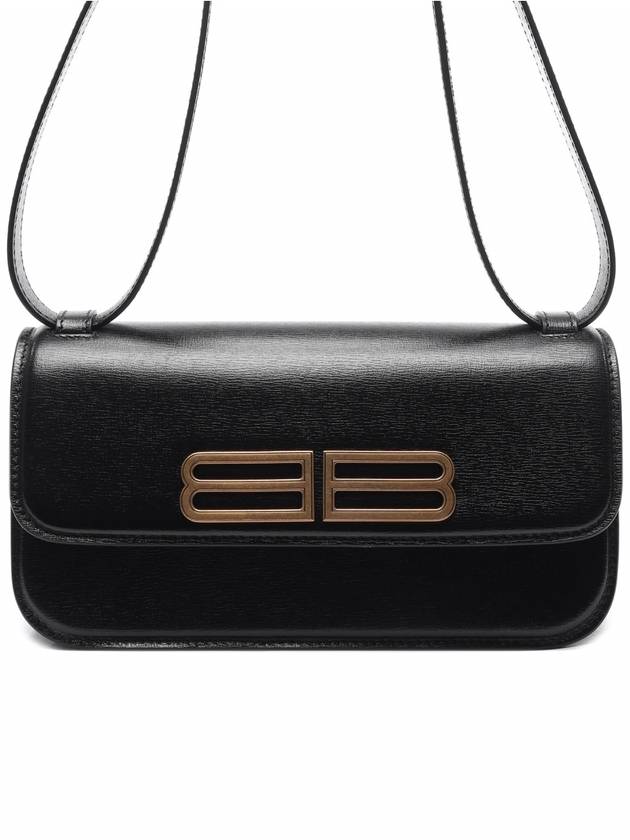 BB Logo Gossip Small Shoulder Bag Black - BALENCIAGA - BALAAN 3