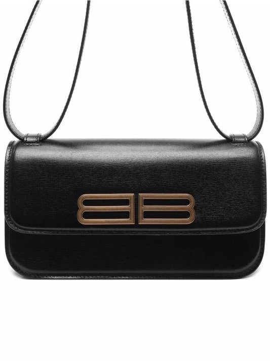 BB logo gossip small shoulder bag black - BALENCIAGA - BALAAN.