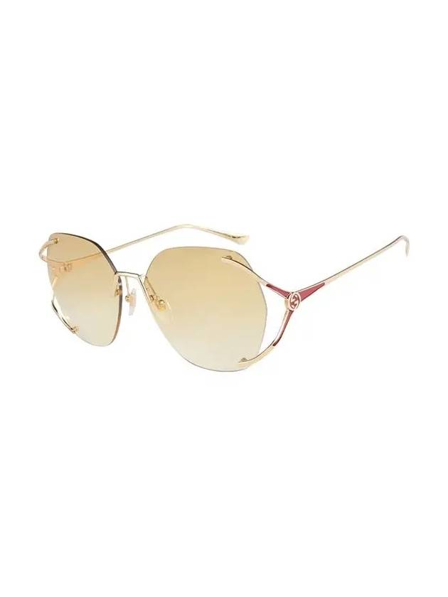 Eyewear Rimless Metal Sunglasses Gold - GUCCI - BALAAN 4