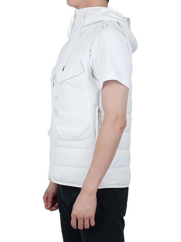 Shell R Mix Goggle Hooded Padded Vest White - CP COMPANY - BALAAN 5