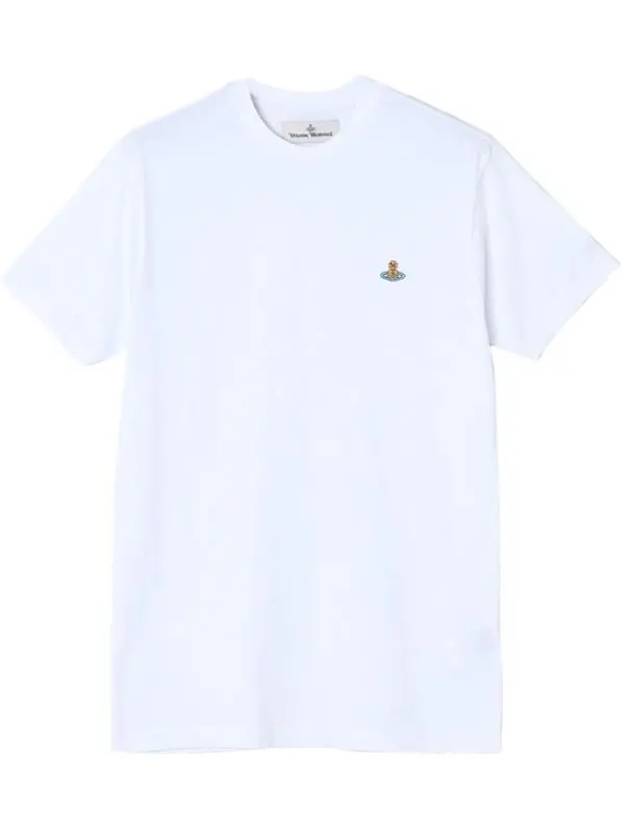 ORB Logo Cotton Short Sleeve T-Shirt White - VIVIENNE WESTWOOD - BALAAN 3