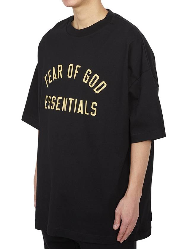 Jersey Crew Neck Short Sleeve T-Shirt Black - FEAR OF GOD - BALAAN 3