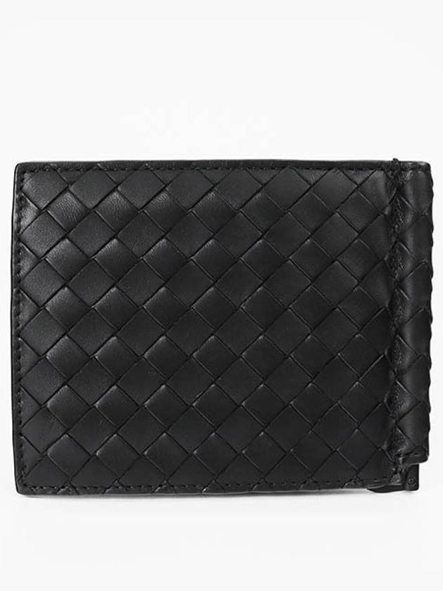 Intrecciato Money Clip Card Wallet Black - BOTTEGA VENETA - BALAAN 3