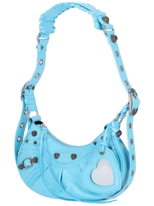 Le Cagole XS Lambskin Shoulder Bag Light Blue - BALENCIAGA - BALAAN 3