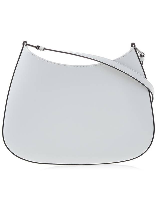 Triangular Logo Cleo Brushed Leather Shoulder Bag White - PRADA - 4