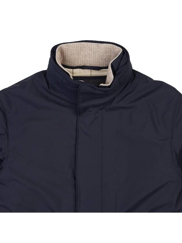 Winter Voyager Technical Fabric Bomber Jacket Navy - LORO PIANA - BALAAN 4