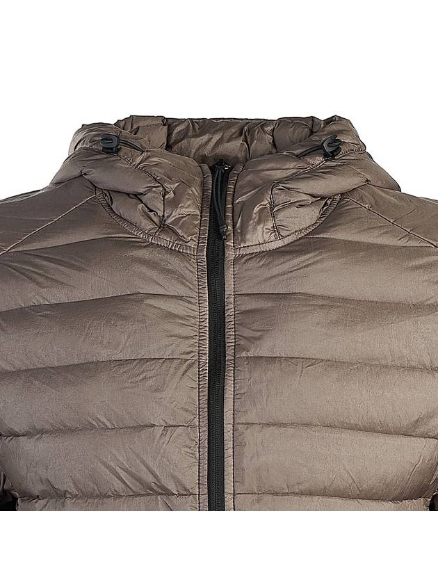 Loom Woven Chambers R Nylon Down TC Light Hoodie Down Jacket Dove Grey - STONE ISLAND - BALAAN 5